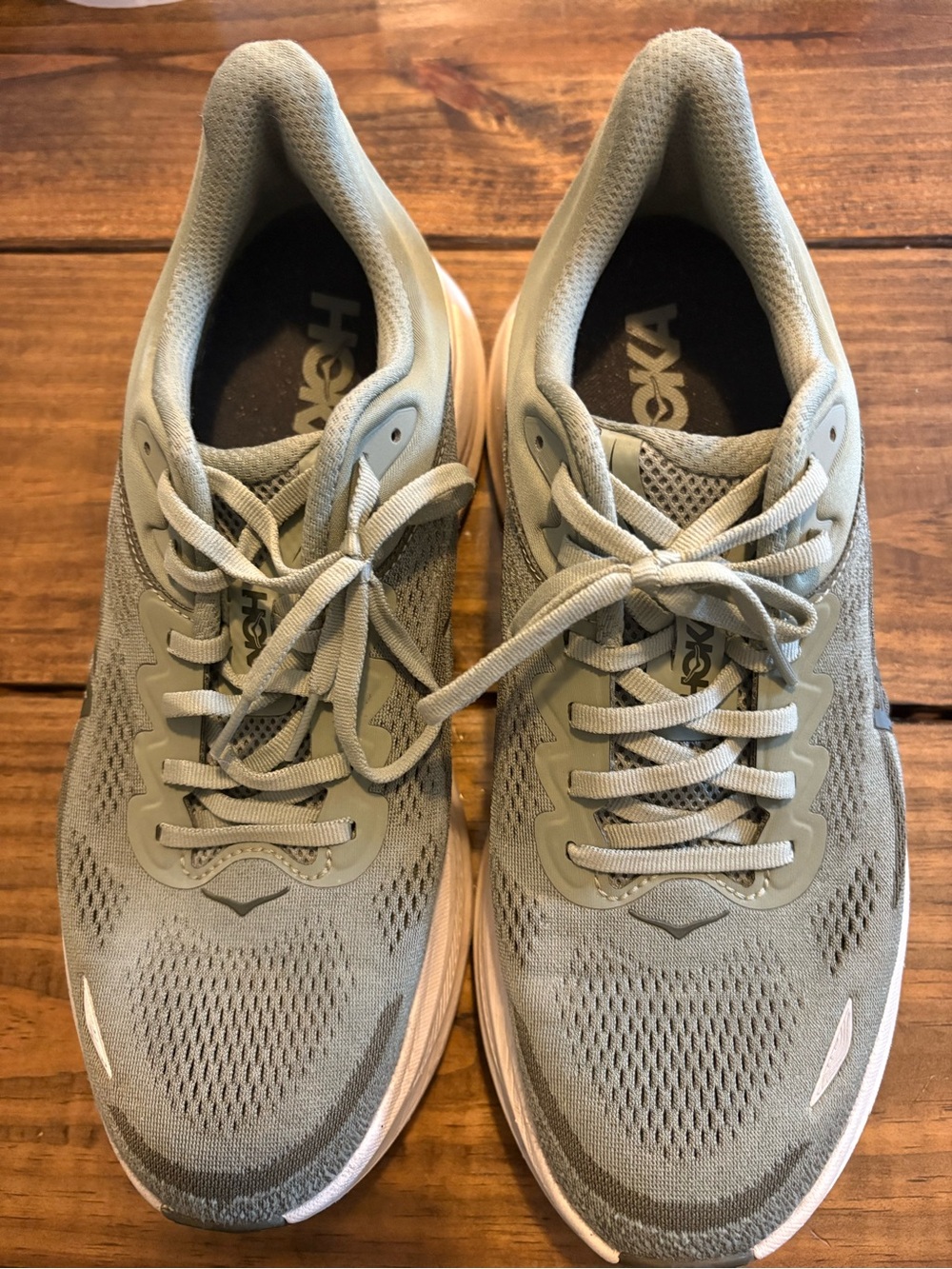HOKA Bondi 9 Sage Green Running Walking Shoes Sneakers